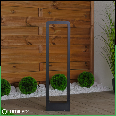Venkovní zahradní lampa 10W, LED sloupek 60cm ERICA LUMILED