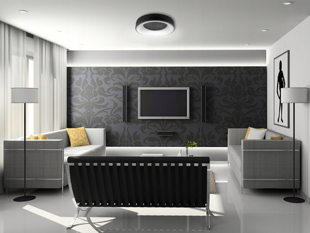 PLAFON LED lustrová lampa GALAXIS NOVA 54W 3000K-6500K černá + dálkový ovladač