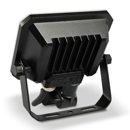 LED reflektor 20W 1900lm 5000K studená bílá se senzorem pohybu a soumraku černý s mléčným stínítkem Videx