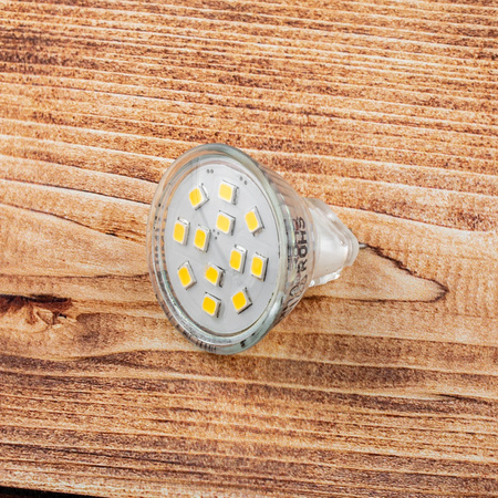 Žárovka LED MR11, 2.5W = 20W 220lm 3000K Teplá bílá 120° 12V LUMILED