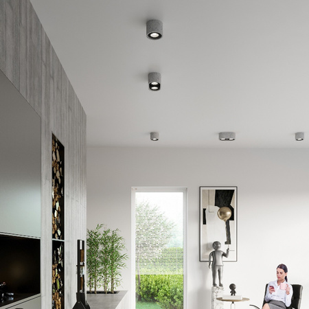 Povrchová montáž BASIC 1 GU10 ES111 Spot Tuba Round Grey SOLLUX