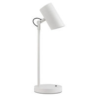 Stolní stolní lampa Školní kancelářská noční lampa Nastavitelná E14 Bílá Agzar Kanlux