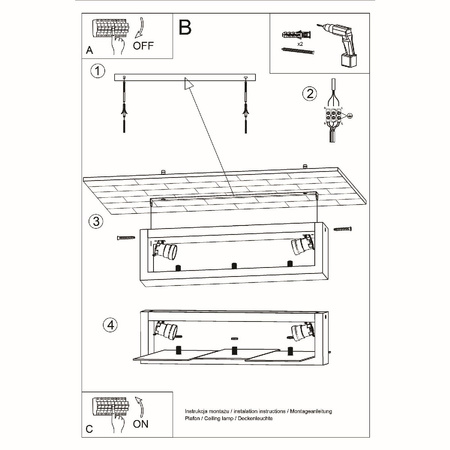 FENIKS 2 2xE27 Moderní bílé stropní svítidlo SOLLUX pro povrchovou montáž