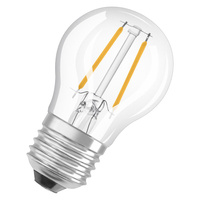 LED žárovka P45 E27 4,8W = 40W 470lm 2700K Teplá bílá FILAMENTNÍ STMÍVATELNÁ LEDVANCE