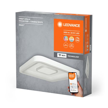 LED stropní svítidlo ORBIS STELLA 32W 3250lm RGB CCT 48.5cm SMART+ WIFI LEDVANCE