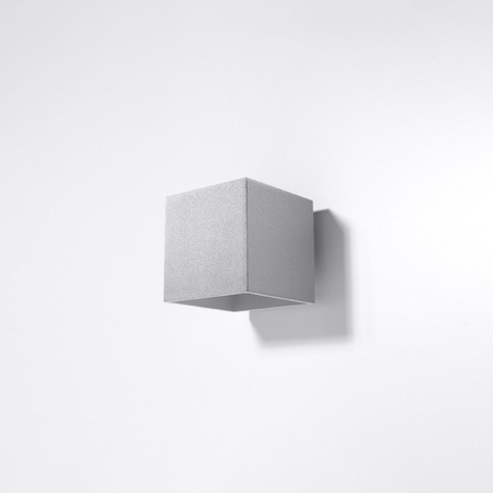 Nástěnné svítidlo QUAD 1 G9 Cube Up-Down Minimalist Grey SOLLUX
