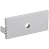 Záslepka pro Podtynkový Architektonický Profil typ P, XL s Otvorem Šedá Plastová LUMILED