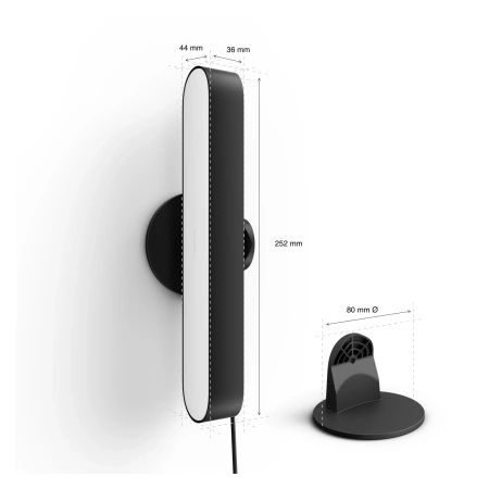 Philips HUE stolní lampa Play Black 78203/30/E7