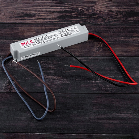 LED ZDROJ 24V 18W 0.75A GPV-18-24 IP67 HERMETICKÝ