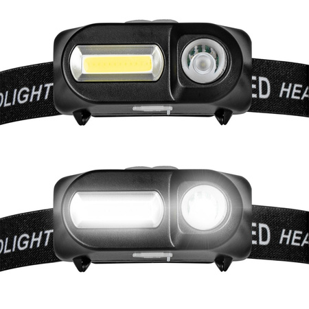 Dobíjecí čelovka XPE + COB VA0115 Vayox