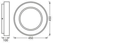 LED plafond pro povrchovou montáž 18,5 W 500 lm CCT stmívatelný kulatý stříbrný SMART+ WiFi Sun@Home Ledvance