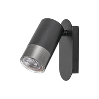 Nástěnné svítidlo GU10 Black Minimalist Zircon 5069 Rabalux
