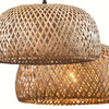 E27 Béžový bambus BAMBOO NATURAL Sanico Goldlux Závěsné svítidlo