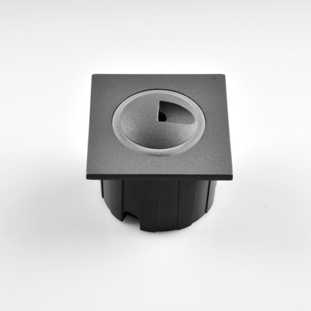 LED světlo na schodiště 3W 20lm IP44 4000K grafitový čtverec Q3 GOLDLUX (Polux)