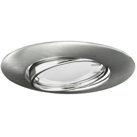 3x GOLDLUX (Polux) pohyblivá halogenová žárovka. kulatá. nikl + GU10 3.5W LED žárovka