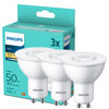 3x LED žárovka GU10 4.7W = 50W 380lm 2700K Teplá bílá 36° PHILIPS