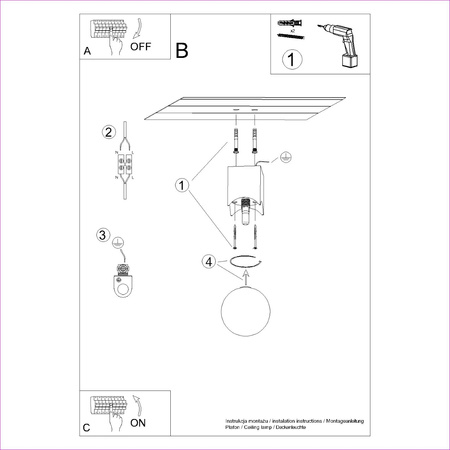 Zapuštěné stropní svítidlo G9 Natural Wood White Solis Peach Puff SL.1407 Sollux