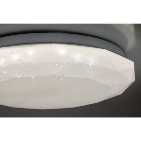 Přisazené LED stropní svítidlo MIAMI 12W 4000K IP44 bílé kulaté DIAMOND