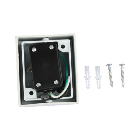 Zahradní fasádní svítidlo nástěnné svítidlo GU10 IP44 jednostranné kulaté bílé VT-7651 V-TAC