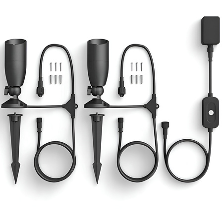 2x LED zahradní venkovní reflektor 10W RGB SMART WiFi WiZ