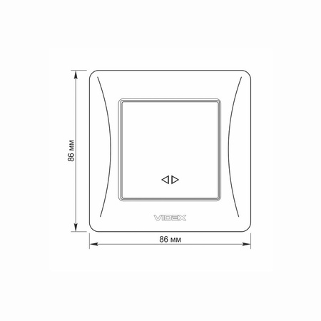 1pólový spínač 10A Povrchová montáž BINERA VIDEX Bílá