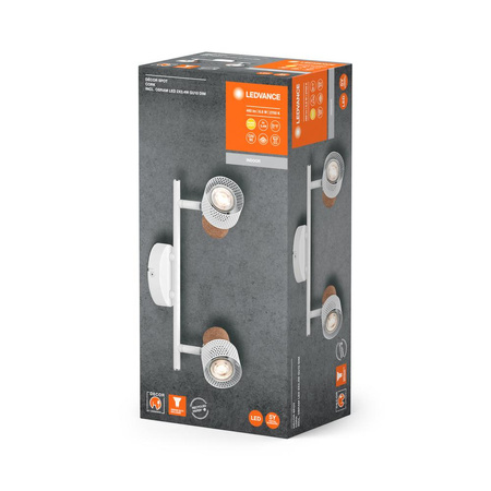 Stropní nástěnné svítidlo LED Nástěnné povrchové svítidlo 6,8 W 460lm 3000K Teplé stmívatelné dekorativní bílé bodové svítidlo Ledvance