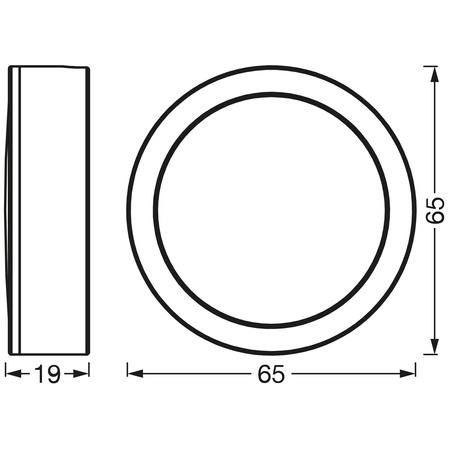 LED panelové bodové svítidlo 3W 250lm CCT Spot White Puck Ledvance
