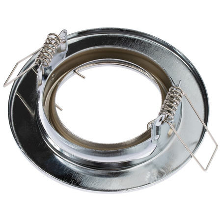 Svítidlo HALOGEN. zapuštěné. pohyblivé. kulaté. chrom. plech GU10 MR16