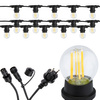 Venkovní zahradní girlanda světelný řetěz 15m 15xE27 LED 7W 3000K Lumiled