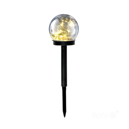 Solární zahradní tyč Venkovní stojící LED 3000K teplá IP44 bílá záře Kobi