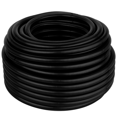 Vlnitá trubka RKGS 32mm 750N trubka s dálkovým ovládáním pro ochranu kabelu 25m černá AKS ZIELONKA