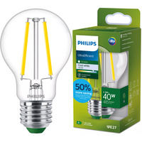 LED žárovka E27 A60 2,3W = 40W 485lm 4000K Neutrální vlákno PHILIPS Ultra Efficient