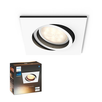 Zapuštěná montáž LED Milliskin 5W CCT Square Movable White PHILIPS HUE Bluetooth