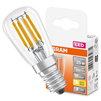 LED žárovka E14 T26 2.8W = 25W 250lm 2700K Teplá bílá 320° vlákno OSRAM STAR