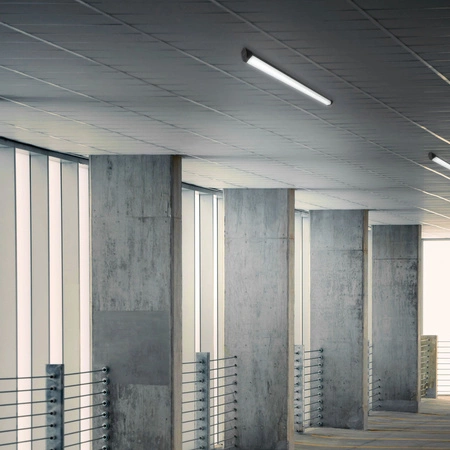 LED povrchové panelové světlo 72W 8000lm 5000K Cold Black Videx