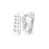 Prodlužovací kabel Zástrčka 5 x uzemněná zásuvka Napájecí pásek 5m Bílá Linea Kobi