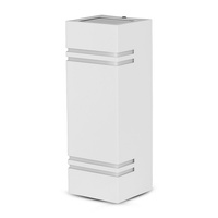 Nástěnné svítidlo zahradní lampy GU10 IP44 Horní/Spodní čtvercové bílé VT-7662 V-TAC
