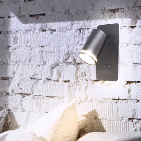 Nástěnná lampa 6W 300lm 4000lm Neutrální 120° GU10 černá PARIS Sanico Goldlux