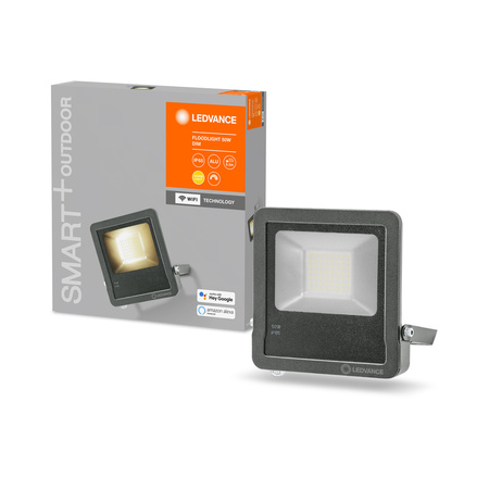 Reflektor LED 50W 4250lm 3000K Stmívatelný IP65 Černá LEDVANCE Smart+ WiFi Flood