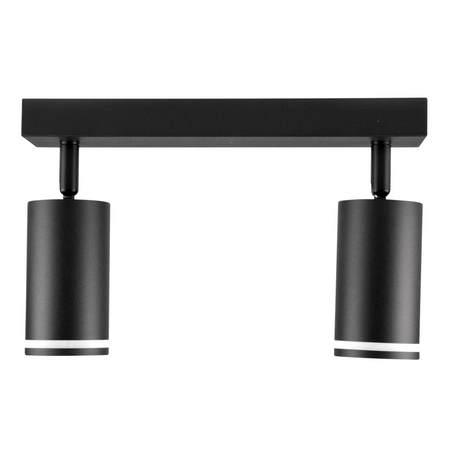 Nástěnné a stropní bodové svítidlo 2x GU10 černé PARIS Sanico Goldlux