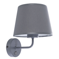 Nástěnné svítidlo MAJA GRAY stínidlo Graphite Classic E27 1880 TK Lighting