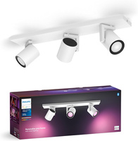 Bílá a barevná ambientní lampa Philips HUE Argenta 3x4,2W Bluetooth Zigbee