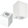 Halogenová bodová zářivka Square GU10 White OH37 Kobi pro povrchovou montáž