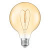 Dekorativní LED žárovka G95 Sphere E27 4,9W = 40W 470lm 2200K Warm CRI90 300° Amber Dimmable Vintage 1906 Osram