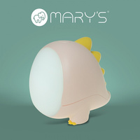 Dětské noční světlo LED 1,6 W 3000-6500K teplé a studené USB dobíjecí 1200mAh růžové DINO MARY'S