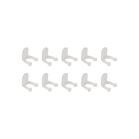 Montážní držák světelné trubice bílý GIVRO Kanlux 10ks.