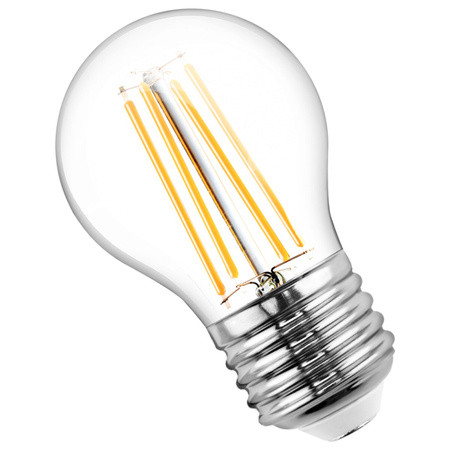 Žárovka LED BALL FILAMENT E27 4W = 40W 2700K Teplá bílá stmívatelná 3-stupňová Kobi