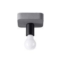 Stropní svítidlo TAVO 1 E27 Industrial grey SOLLUX