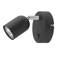 Nástěnné svítidlo TOP BLACK Bodový reflektor černo-stříbrný Classic GU10 4415 TK Lighting
