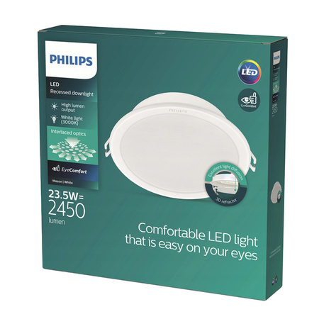 LED panel Zapuštěné vestavné svítidlo MESON 23,5W 3000K 21,5cm Kulaté stropní svítidlo PHILIPS